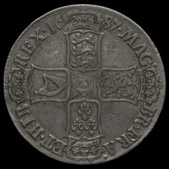 1687 James II Early Milled Silver Crown Reverse