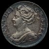 1709 Queen Anne Early Milled Silver Shilling Obverse