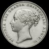 1853 Queen Victoria Young Head Silver Shilling Obverse