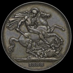 1888 Queen Victoria Jubilee Head Silver Crown Reverse
