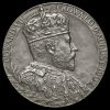1902 Edward VII Coronation Official Silver Medal Obverse