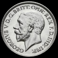 1929 George V Silver Sixpence Obverse