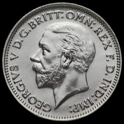 1935 George V Silver Sixpence Obverse