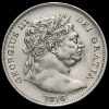 1816 George III Milled Silver 'Bull Head' Half Crown Obverse