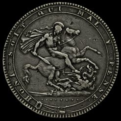 1819 George III Milled Silver LIX Crown Reverse