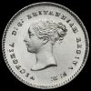 1871 Queen Victoria Young Head Silver Maundy Twopence Obverse
