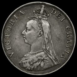 1889 Queen Victoria Jubilee Head Silver Double Florin Obverse