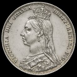 1889 Queen Victoria Jubilee Head Silver Shilling Obverse