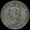 1892 Queen Victoria Jubilee Head Silver Half Crown Obverse