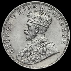British India 1917 George V One Rupee Obverse
