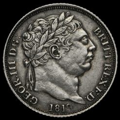 1819 George III Milled Silver Sixpence Obverse