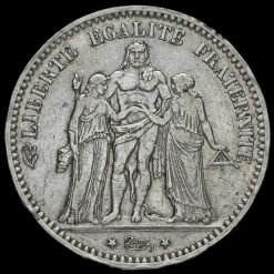 France 1873 Silver 5 Francs Obverse