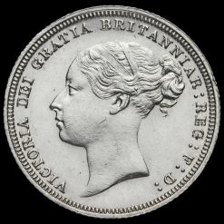 1881 Queen Victoria Young Head Silver Sixpence Obverse