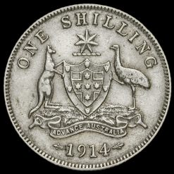 Australia 1914 George V Silver Shilling Reverse