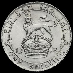 1918 George V Silver Shilling Reverse