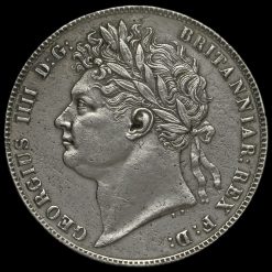 1820 George IV Milled Silver Half Crown Obverse