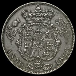 1820 George IV Milled Silver Half Crown Reverse