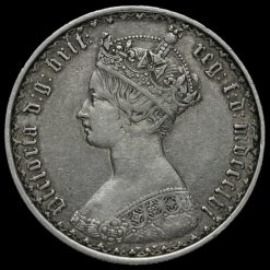 1856 Queen Victoria Gothic Florin Obverse