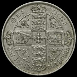 1870 Queen Victoria Gothic Florin Reverse