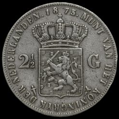 Netherlands 1873 2 1/2 Gulden Reverse