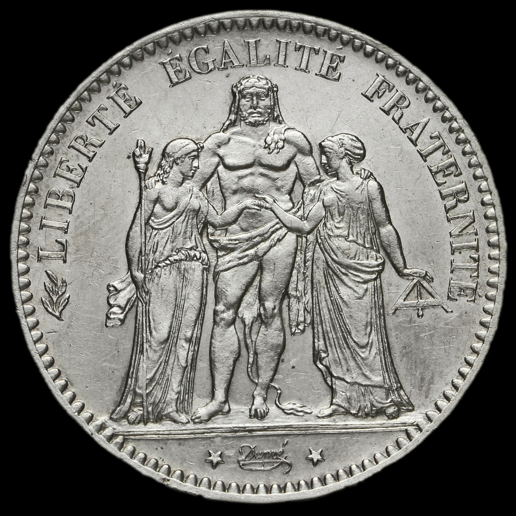 フランス 5 FRANCS 1876年 銀貨 1876-5-francs-o.jpg