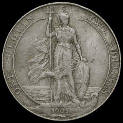 1905 Edward VII Silver Florin Reverse