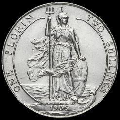 1906 Edward VII Silver Florin Obverse Reverse
