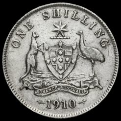 Australia 1910 Edward VII Silver Shilling Reverse