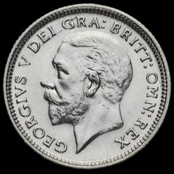 1926 George V Silver Sixpence Obverse