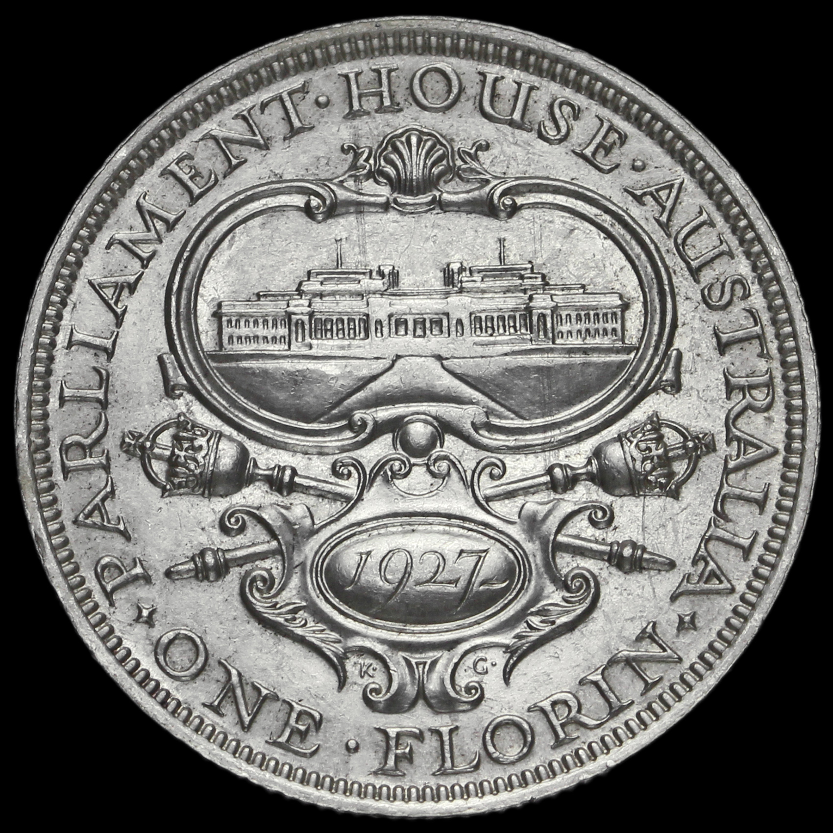Australia 1927 V Parliament House Silver Florin