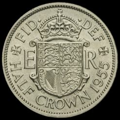 1955 Queen Elizabeth II Half Crown Reverse