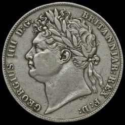 1824 George IV Milled Silver Half Crown Obverse