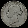 1844 Queen Victoria Young Head Silver Half Crown Obverse
