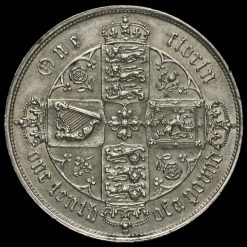 1858 Queen Victoria Gothic Florin Reverse