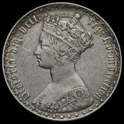 1867 Queen Victoria Gothic Florin Obverse