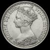 1873 Queen Victoria Gothic Florin Obverse