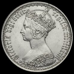 1873 Queen Victoria Gothic Florin Obverse