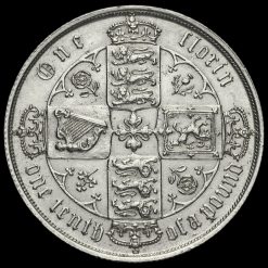 1873 Queen Victoria Gothic Florin Reverse