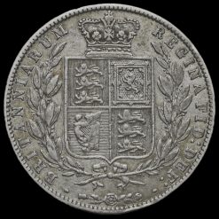 1874 Queen Victoria Young Head Silver Half Crown Reverse