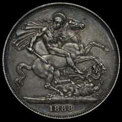 1888 Queen Victoria Jubilee Head Silver Crown Reverse