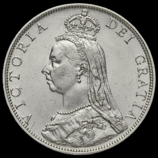 1889 Queen Victoria Jubilee Head Silver Florin Obverse