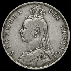 1891 Queen Victoria Jubilee Head Silver Florin Obverse