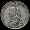 1891 Queen Victoria Jubilee Head Silver Half Crown Obverse