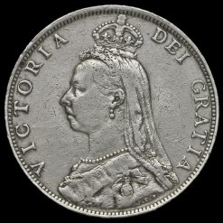 1892 Queen Victoria Jubilee Head Silver Florin Obverse