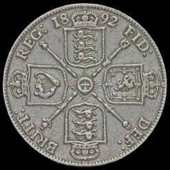 1892 Queen Victoria Jubilee Head Silver Florin Reverse