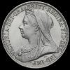 1893 Queen Victoria Veiled Head Silver Florin Obverse