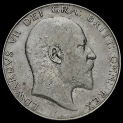 1908 Edward VII Silver Half Crown Obverse
