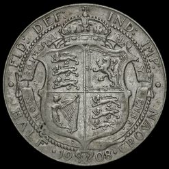 1908 Edward VII Silver Half Crown Reverse