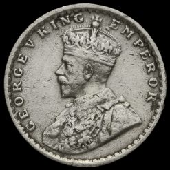 British India 1912 George V 2 Annas Obverse