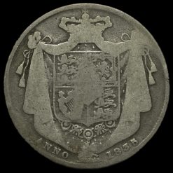 1835 William IV Milled Silver Half Crown Reverse